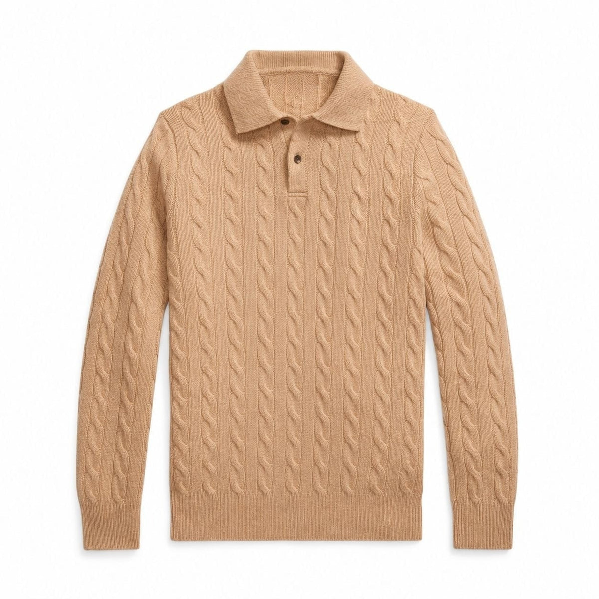 Wool-Cashmere Cable-Knit Sweater RF3OC42KZ2C