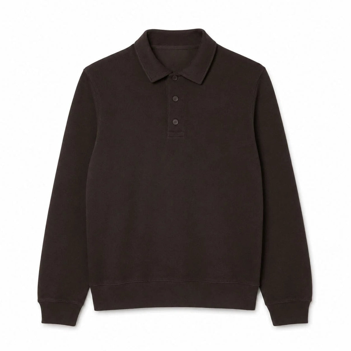 Ribbed Cotton Sweatshirt With Polo Collar RF3OC3BYAH0