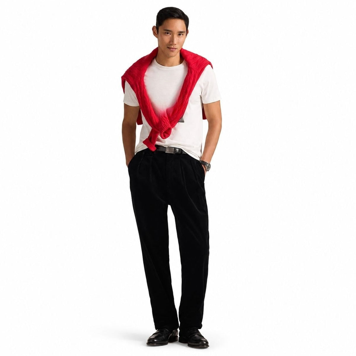 Cotton T-Shirt - Slim Fit Crew Neck RF3OC3Y216S