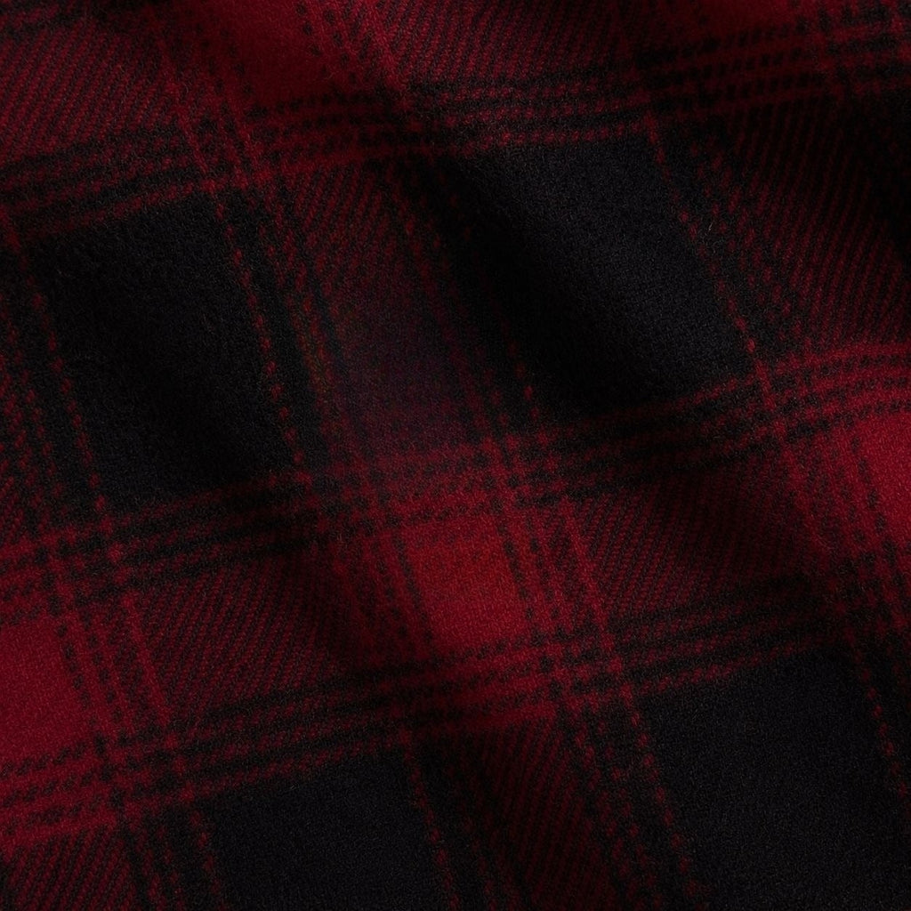 Wool Scarf With Plaid Pattern RF3OC3ZIPHG