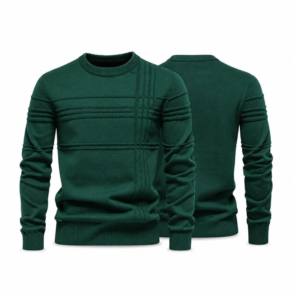 Modern Crew Neck Knit Sweater RF3OC3DFO1W