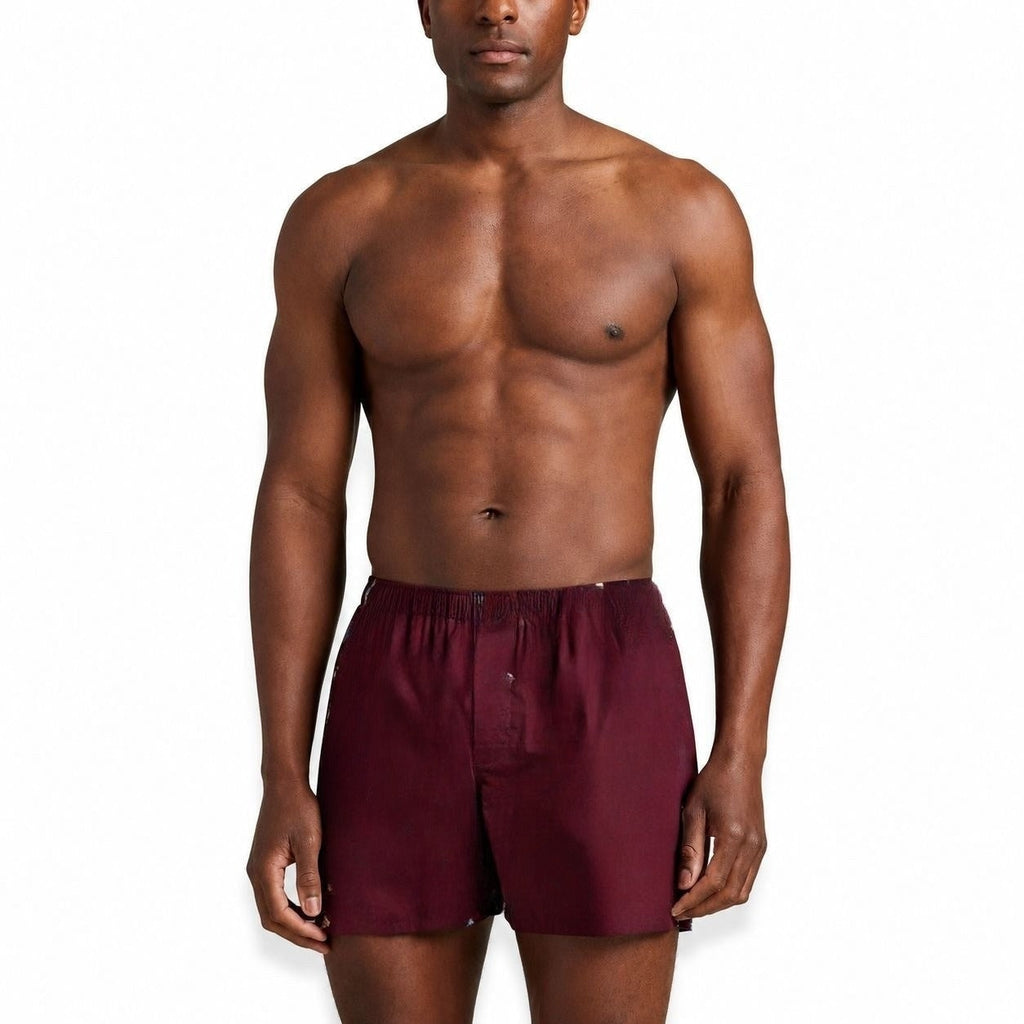 Cotton Boxers with Elastic Waistband RF3OC3XUB2C