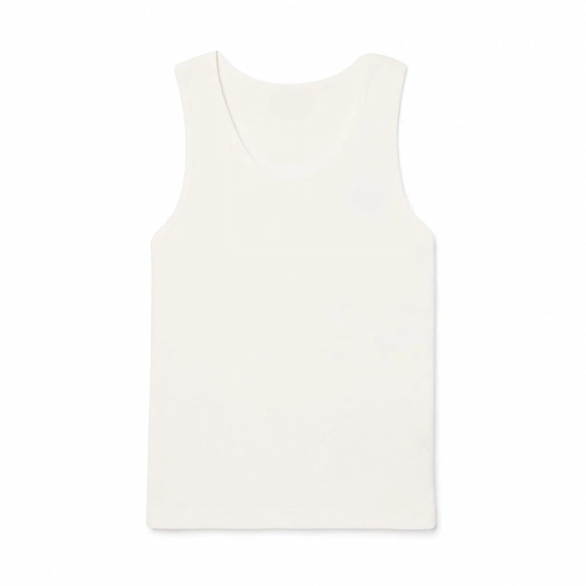 Men's Slim Fit Ribbed Cotton Tank Top RF3OC3BZP1G