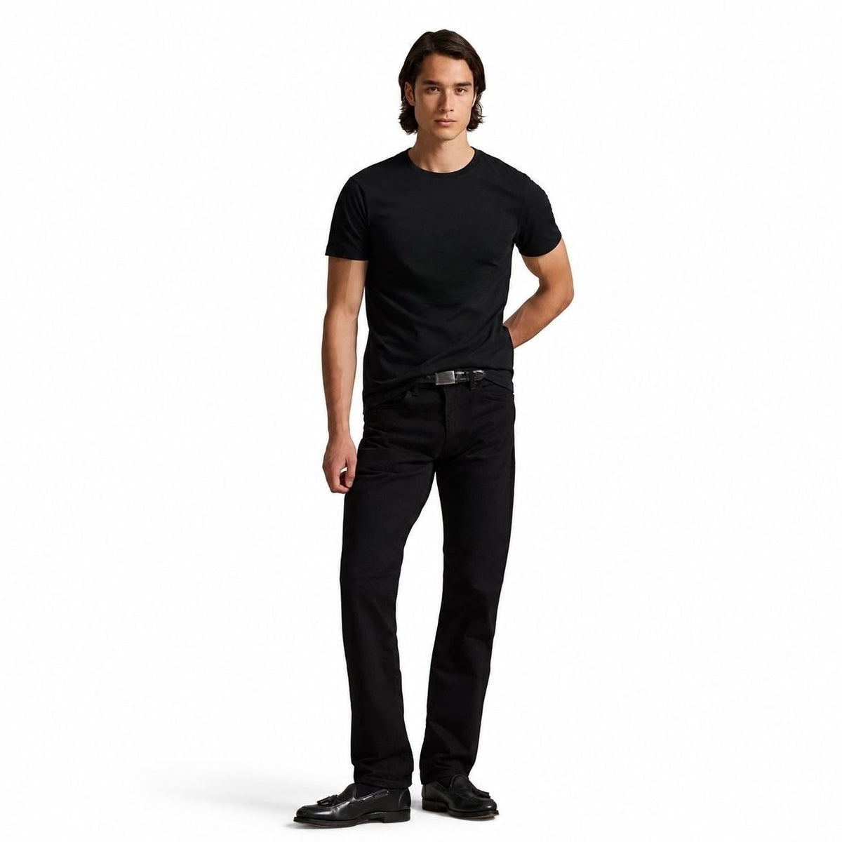 Cotton T-Shirt - Slim Fit Crew Neck RF3OC3Y216S