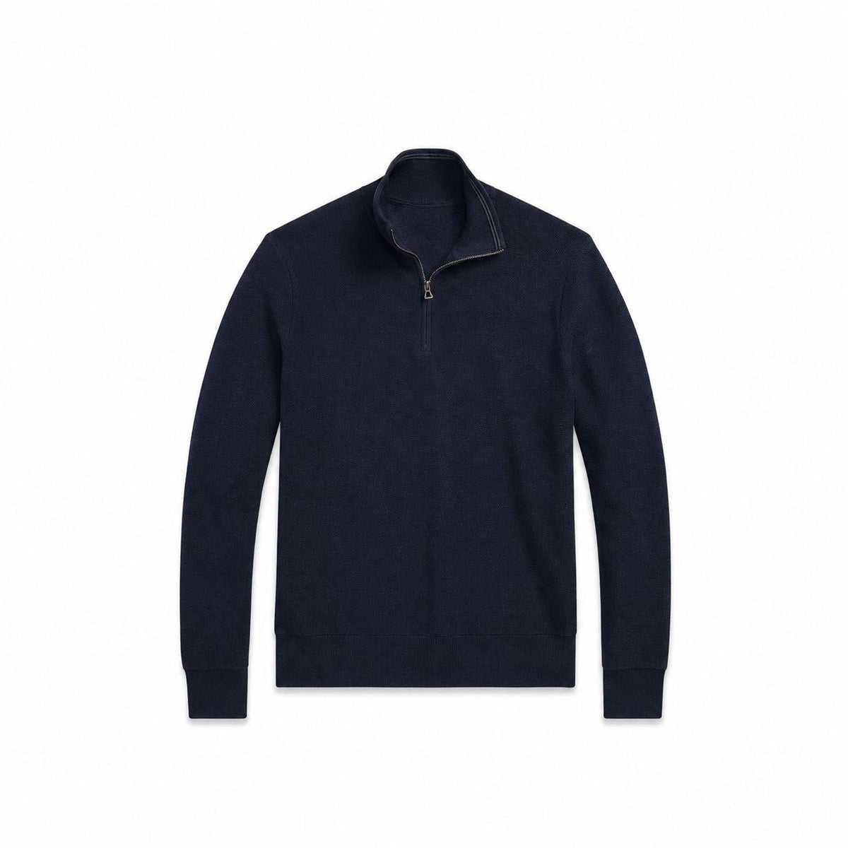 Mesh-Knit Cotton Quarter-Zip Sweater RF3OC3XRHXG