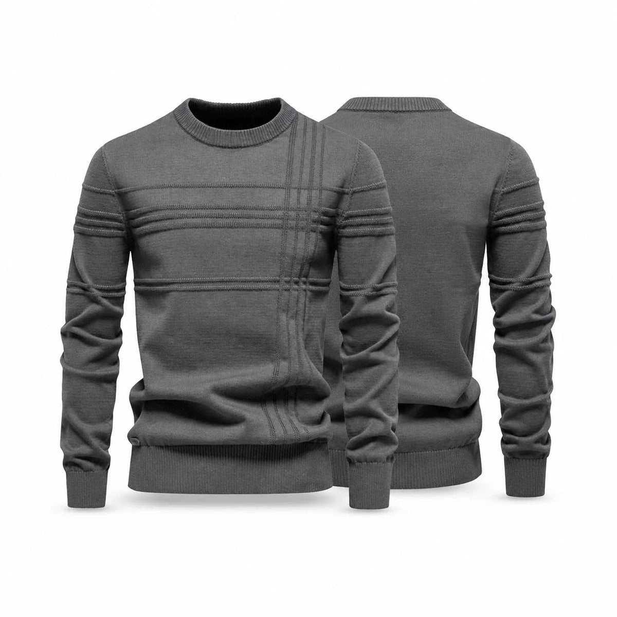 Modern Crew Neck Knit Sweater RF3OC3DFO1W