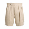 Relaxed Fit Pleated Twill Shorts RF3OC40SCXW