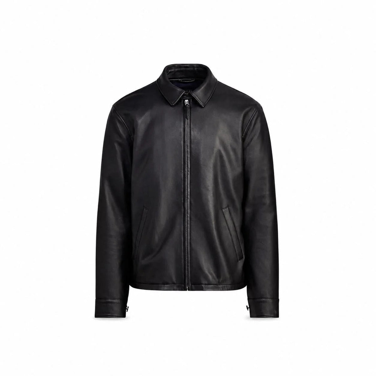 Leather Jacket - Full-Grain Leather, Plaid Lining RF3OC3WPKLG