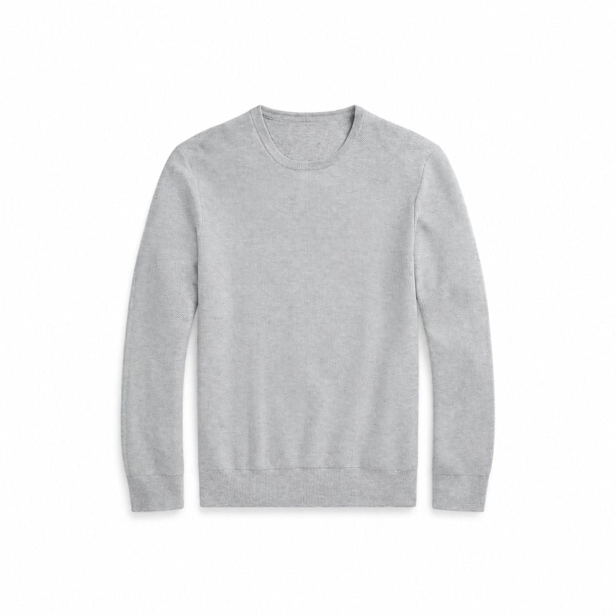 Mesh-Knit Cotton Crewneck Sweater RF3OC3XQSN8