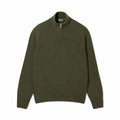 Men's Zipped High-Neck Combed Wool Sweater RF3OC3C1SW4