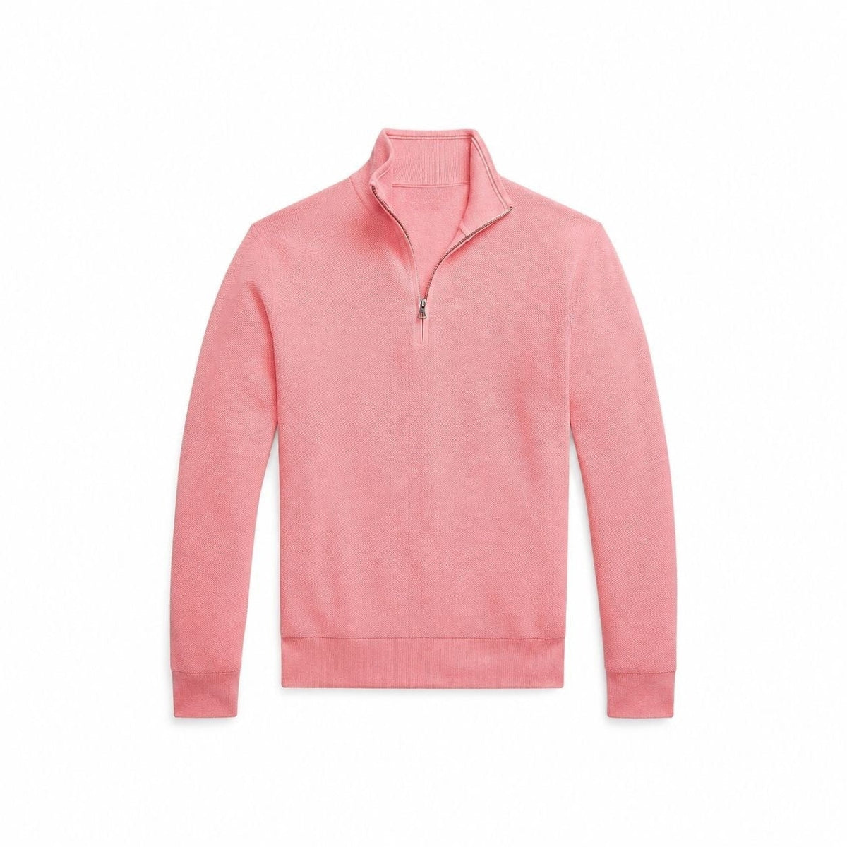 Mesh-Knit Cotton Quarter-Zip Sweater RF3OC3XRHXG