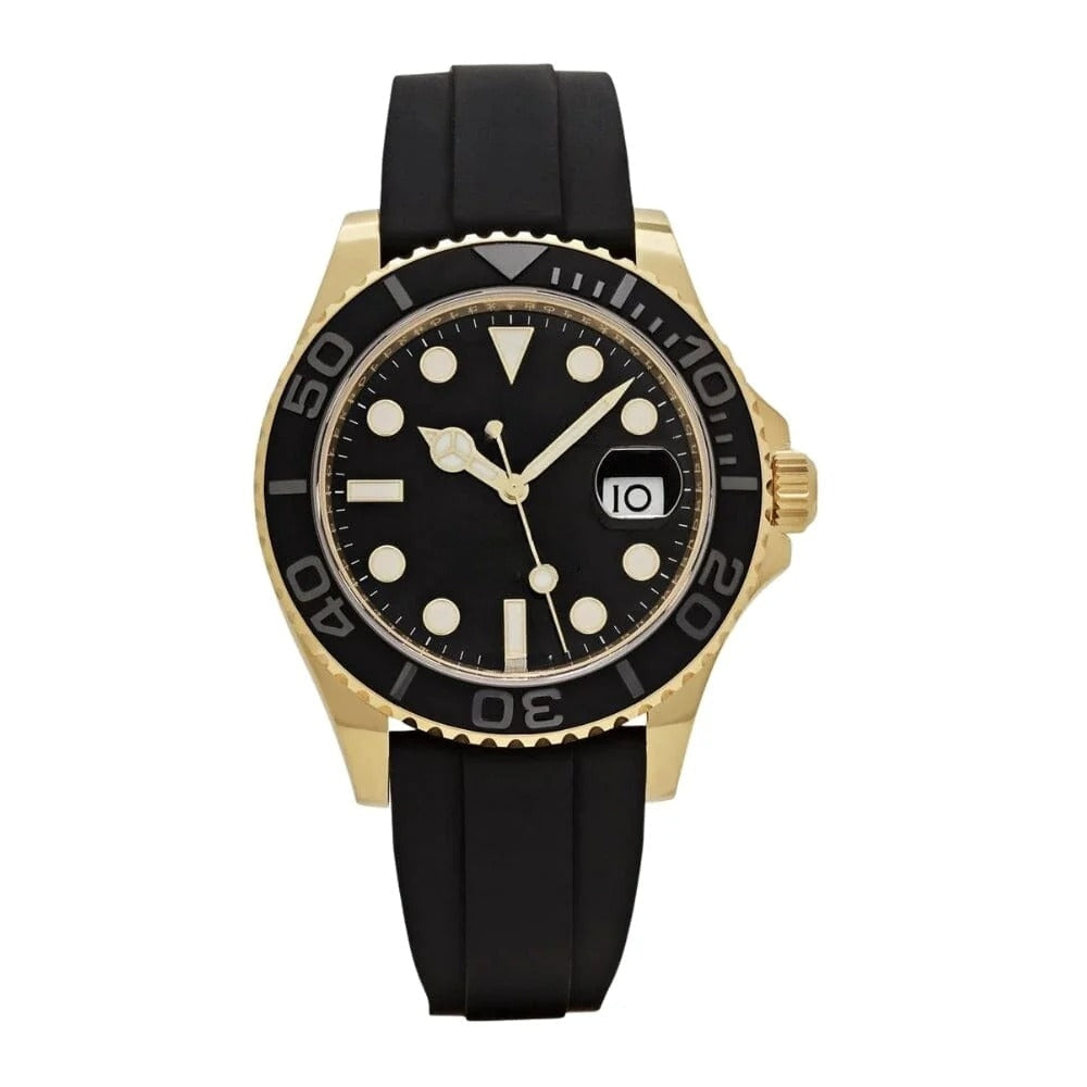 Yellow Gold Watch 42mm Rubber Strap RF3OC4737NO