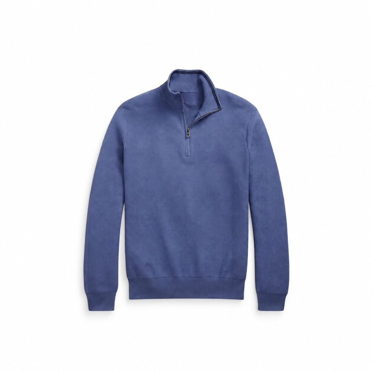 Mesh-Knit Cotton Quarter-Zip Sweater RF3OC3XRHXG