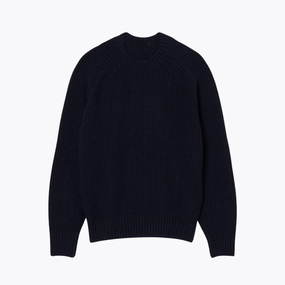 Thick Combed Wool Crew Neck Sweater RF3OC3DLABO