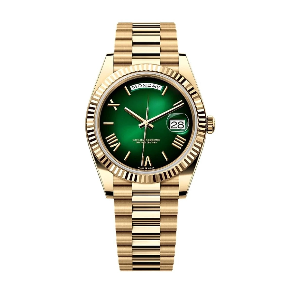 Men's Watch 40mm Yellow Gold Green Dial RF3OC4408SK