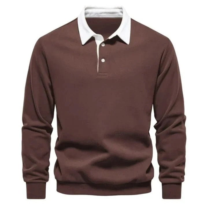 Modern Polo Sweatshirt - Clearance Sale RF3OC3DE9HG