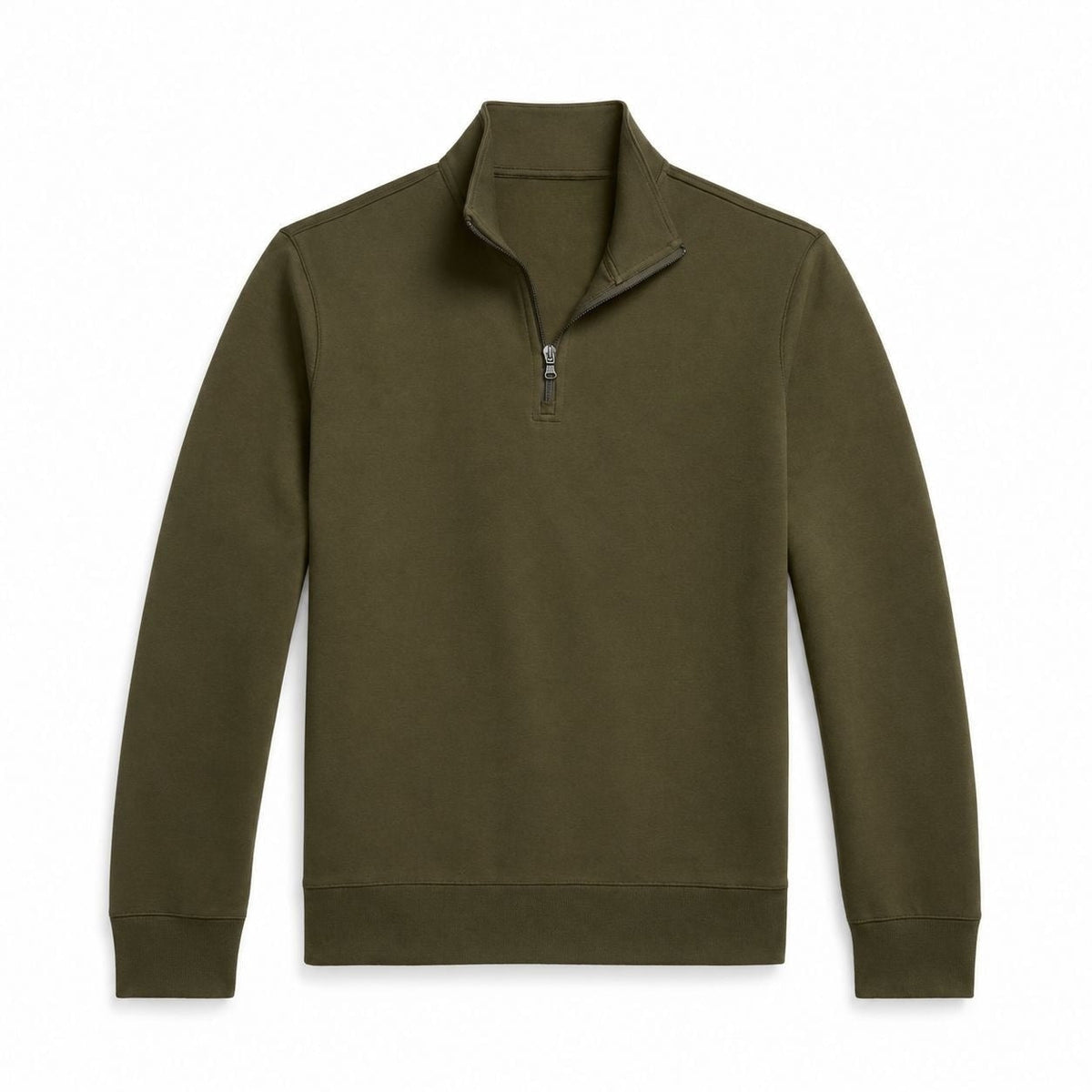 Double-Knit Mock Neck Quarter-Zip Pullover RF3OC3V5DVO