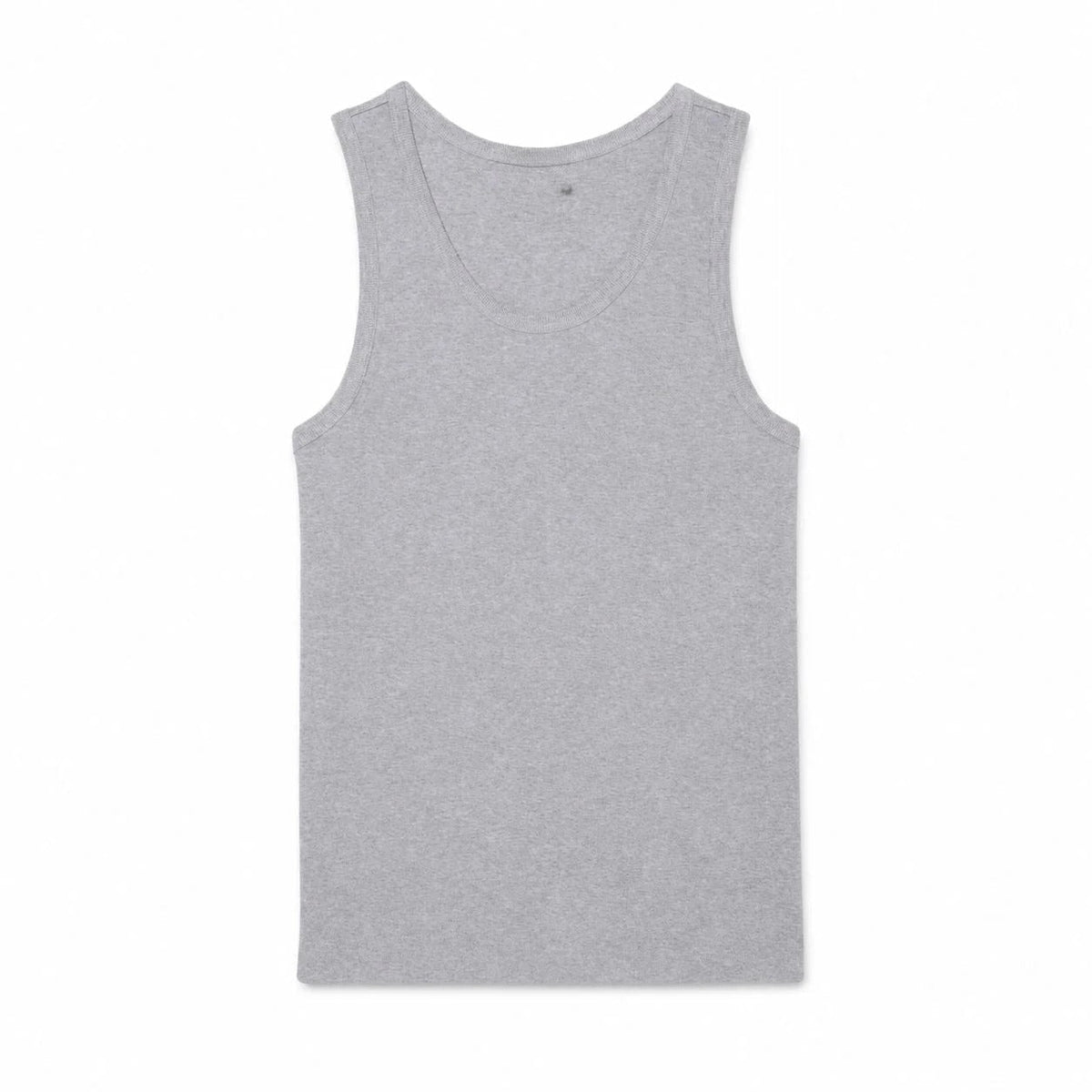Men's Slim Fit Ribbed Cotton Tank Top RF3OC3BZP1G