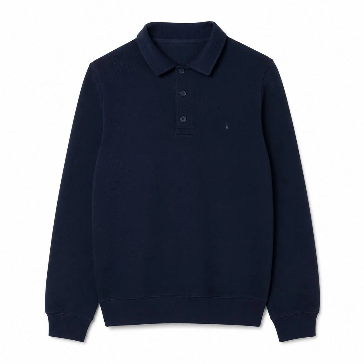 Ribbed Cotton Sweatshirt With Polo Collar RF3OC3BYAH0