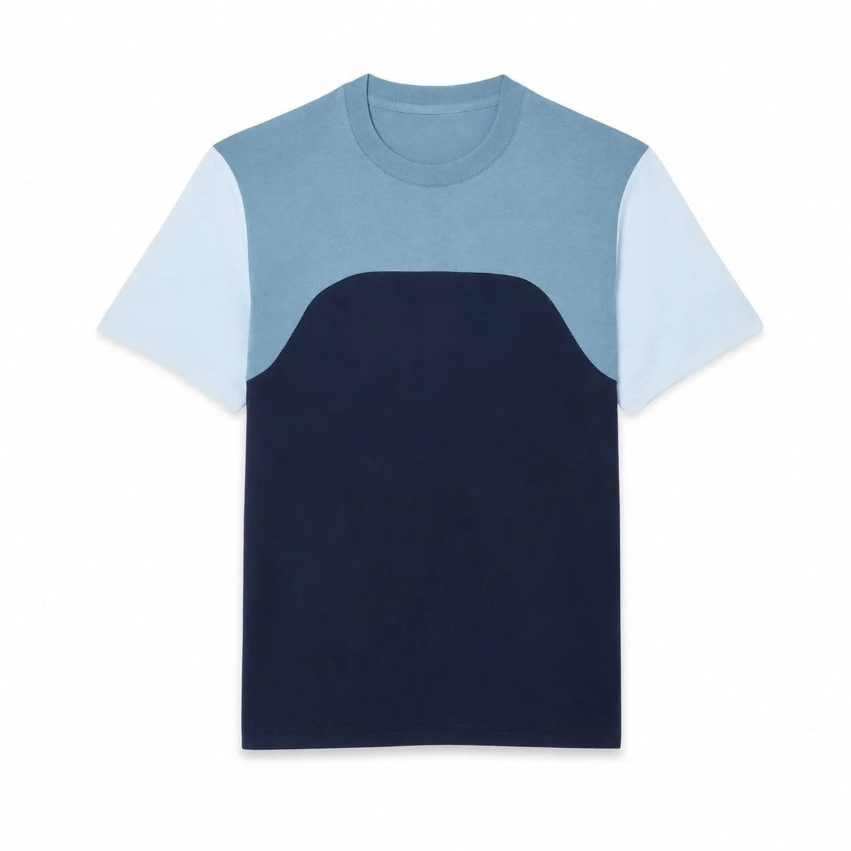 Cotton Jersey T-Shirt With Colour-Block Design RF3OC3BMCN8
