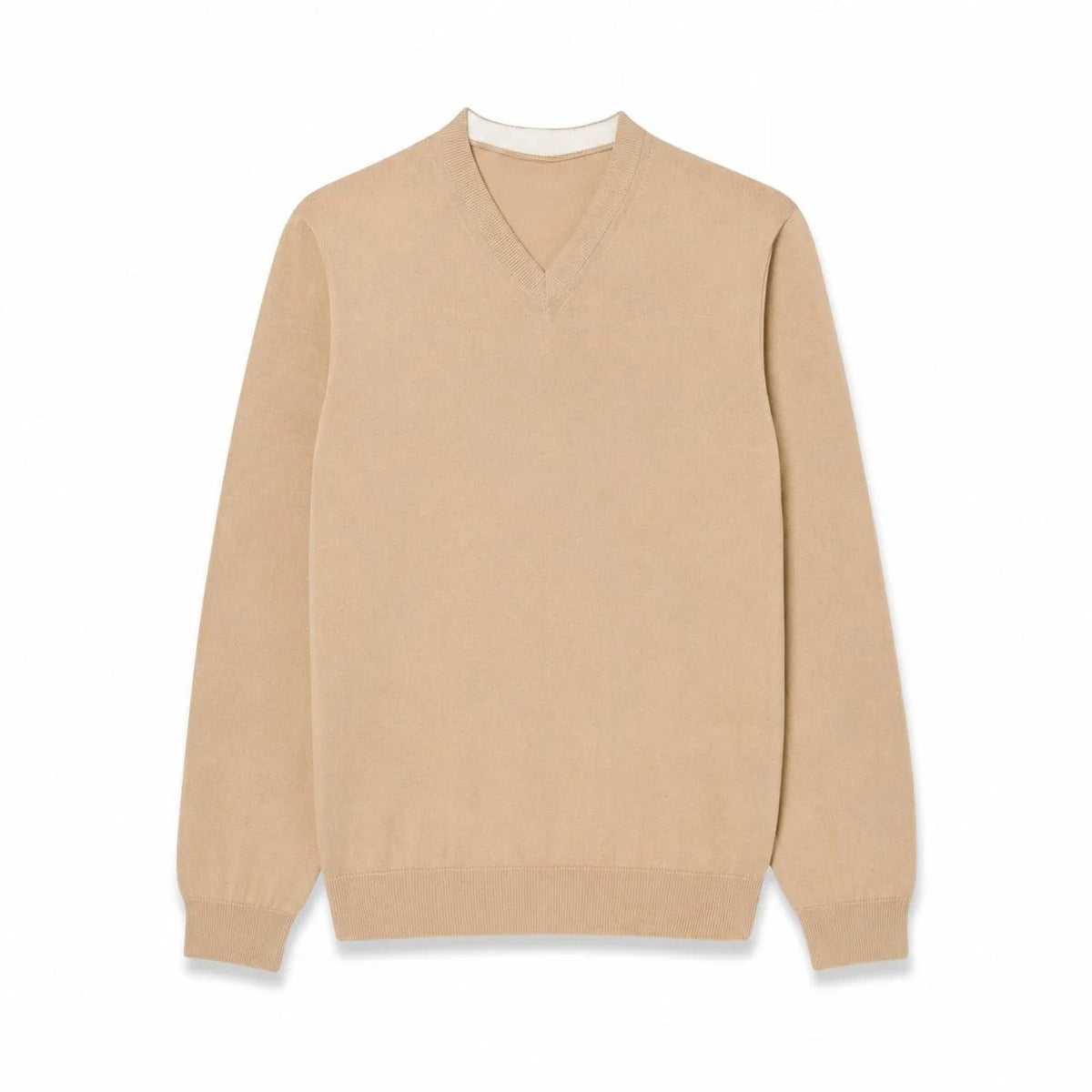 Monochrome Cotton V-Neck Sweater RF3OC3DDK78