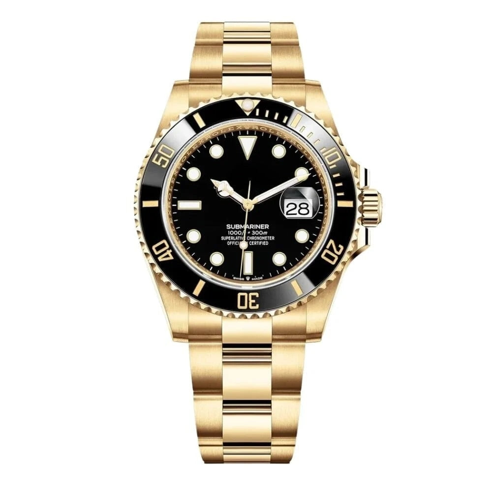 Yellow Gold with Black Dial Watch RF3OC4713T0